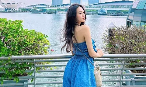 Bạn gái Đoàn Văn Hậu thích diện áo ống, khoe eo 56cm không chút mỡ thừa với đồ hở