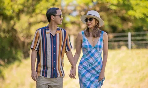 Mừng sinh nhật chồng, Tăng Thanh Hà "chơi trội" với bộ váy xẻ ngực sâu, quyến rũ chưa từng thấy