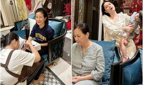 Trả lương 120 triệu đồng/tháng, Đoàn Di Băng còn cung phụng trông con hộ để vú em làm nail đón Tết