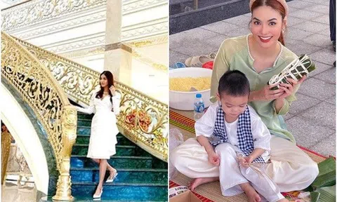 Cảnh đón Tết của quý tử tập đoàn siêu giàu có trong cung điện dát vàng Quận 2 khiến ai cũng trầm trồ