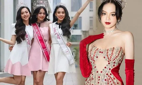 Hoa hậu Thanh Thuỷ và 2 Á Hậu đã "chịu lớn", diện váy xuyên thấu, toát hào quang "chánh cung"