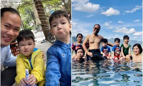 Ông bố đông con nhất làng hài nuôi 5 con trong biệt phủ 1000m2