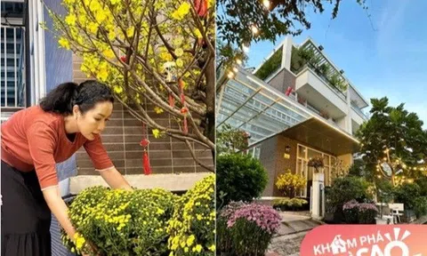 NSƯT Trịnh Kim Chi trang trí biệt thự 200m2 chồng tặng để đón Tết, tất bật cả ngày “nhìn cũng tạm”