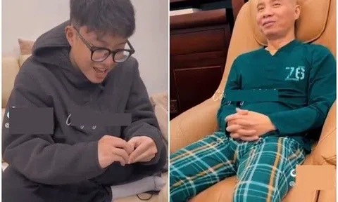 Con trai Thảo Vân đến chúc Tết cô Đẩu Công Lý, khoe thành tích 7.5 IELTS