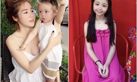 Cadie Mộc Trà ngày càng xinh xắn, cao lớn phổng phao được khen ngợi hưởng gen trội từ mẹ