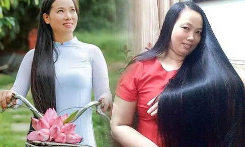 Cô bán thịt U50 sở hữu suối tóc đen dài hơn 1m, tuyệt chiêu nằm hết ở 3 công đoạn "vàng"