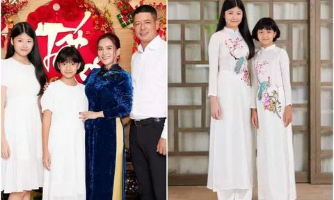 Bình Minh cao 1m84 sinh con gái chân dài vượt chuẩn, 13 tuổi cao gần bằng bố