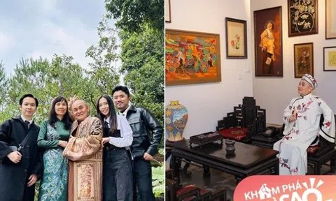 Nhịn vợ như “nhịn cơm sống”, Xuân Hinh tình tứ bên bà xã trong biệt phủ đậm chất cổ truyền dịp đầu Xuân