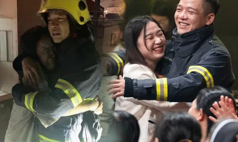 Cái ôm đặc biệt của cô gái trẻ và người lính cứu hỏa đã cứu sống mình khỏi đám cháy