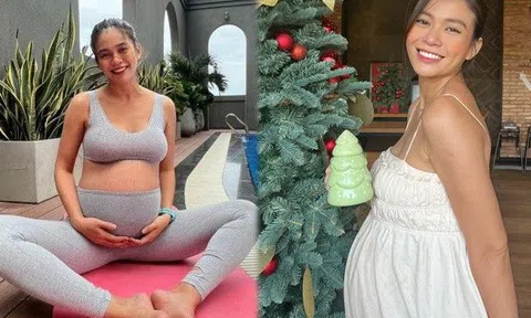 Á hậu Mâu Thuỷ bụng bầu vượt mặt, đẹp từ trong ra ngoài nhờ công thức vàng từ năm 18 tuổi