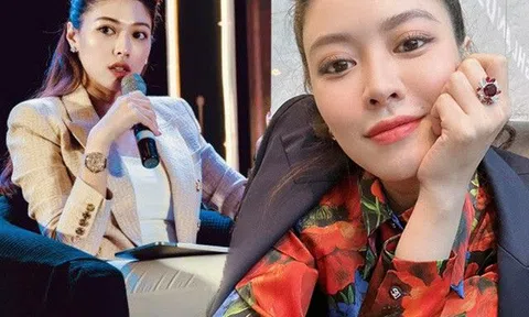 Ngày vía Thần Tài, BTV Ngọc Trinh đeo kim cương sáng choang đi làm, xứng danh MC mặc đắt nhất VTV