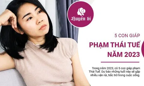 5 con giáp phạm Thái Tuế, gặp vận rủi khó tránh năm 2023