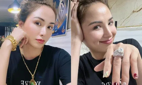 HH Diễm Hương than mệt khi phải đeo cả căn hộ 2 phòng ngủ trên tay, nhận bình luận trái chiều