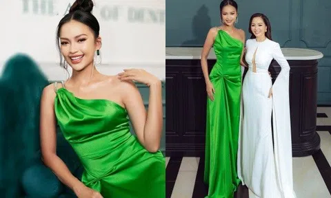 HH Ngọc Châu xuất hiện sau ồn ào chưa tốt nghiệp đại học, đọ sắc vóc với Ninh Dương Lan Ngọc