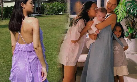 Mẹ bỉm 3 con nhăm nhe "soán ngôi" Hà Hồ khoản về dáng sau sinh, vừa đẻ 6 tháng eo đã nổi múi cơ