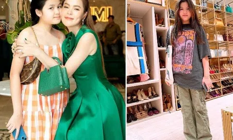 Con gái Hoa hậu Phương Lê 11 tuổi cao 1m70, ra đường trong ví lúc nào cũng có 2 tỷ