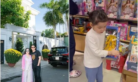 Con gái Phượng Chanel và Quách Ngọc Ngoan 4 tuổi sống trong biệt phủ triệu đô, đi siêu thị mua đồ không nhìn giá