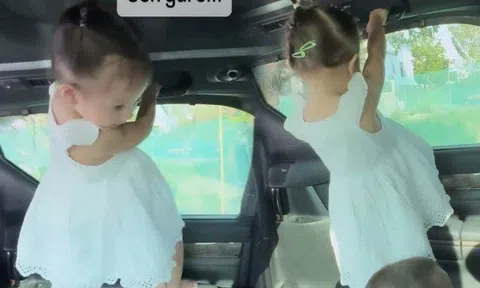 Hồ Ngọc Hà "bất lực" nhìn Lisa càng lớn càng đổi tính, leo trèo như người nhện, Leon lóp ngóp bò bên dưới