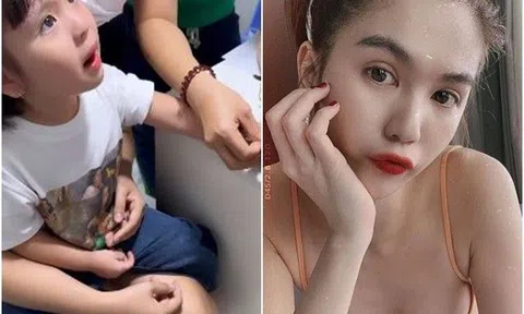 Bị lấy máu, con gái Ngọc Trinh không khóc, còn nói 1 câu đầy bất ngờ với bác sĩ