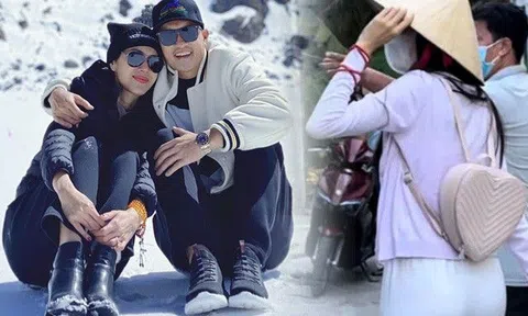 "Beck-Vic Việt Nam" đi Tây Tạng ngắm tuyết: Công Vinh đeo đồng hồ tiền tỷ, Thủy Tiên khư khư balo chống lũ