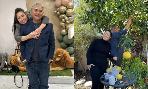 "Bà mối" Hồng Vân ôm cổ chồng kém 3 tuổi, dân mạng tiếc vì "nuôi chồng quá tốt" nên cả hai phát tướng