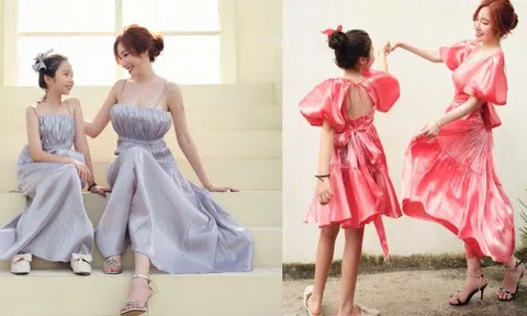 Diện váy đôi với mẹ, ái nữ lai Tây Cadie hóa công chúa xinh đẹp hơn Elly Trần, dân tình ngỡ như chị em