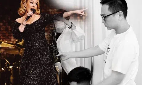 Adele rực rỡ như pháo hoa khi diện đầm độc bản của NTK Công Trí