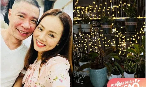 Vợ trẻ của Công Lý tỉ mỉ chăm sóc dù nhà đi thuê: Ban công chill như quán cafe, hoa tươi không thể thiếu