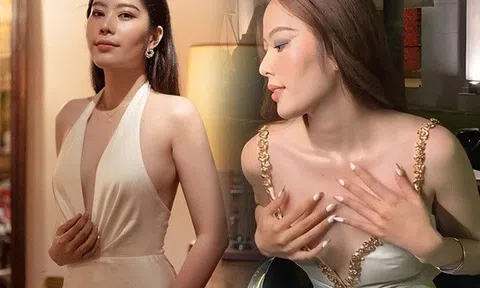 Nam Em tái xuất sự kiện, nhan sắc bị chụp lén đỉnh cao nhưng "cặp tuyết lê" không còn giữ phong độ