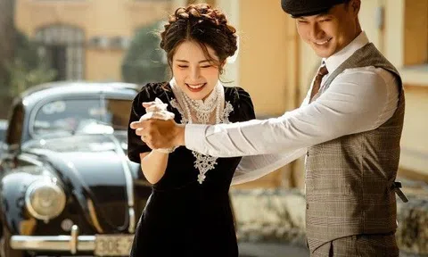 Vợ chồng diễn viên Duy Hưng “tình bể tình” trong bộ ảnh cưới đậm chất cổ điển