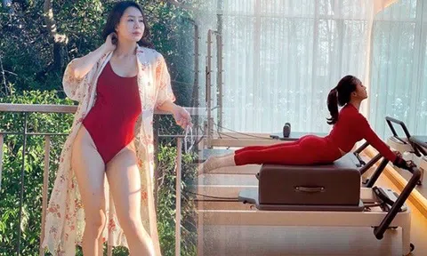 Hồng Diễm tuổi 40 chuyên trị vai trẻ, dáng đẹp như thiếu nữ, nhập hội mê tập môn thể thao nhà giàu