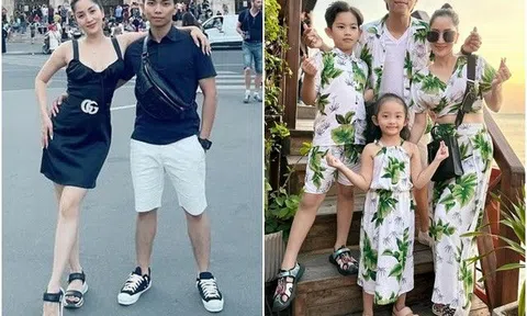 Khánh Thi lấy Phan Hiển chiều cao khiêm tốn 1m6, con trai con gái đều xinh xắn, dài ngoằng