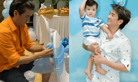 Đàm Vĩnh Hưng lần đầu kể về tiệc thôi nôi của quý tử, muốn tự tay thắt nơ 500 ghế nhưng chỉ có 30 khách tới