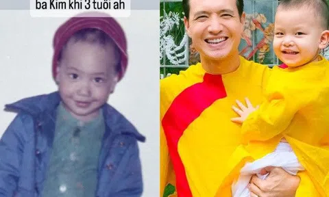 Ảnh Kim Lý hồi bé tựa như "bản sao" Leon, vừa nhìn đã biết Hồ Hà chịu "kiếp đẻ thuê"