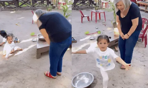 Mẹ chồng Tây của Hồ Ngọc Hà nhớ cháu nên sang Việt Nam thăm: Lisa thấy bà liền bỏ chạy, Leon không chào