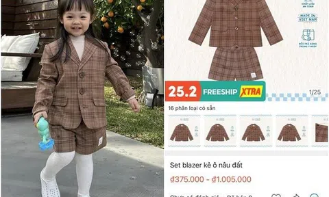 Con gái Cường Đôla mặc đồ như quý tộc khi sang Mỹ học mẫu giáo, hóa ra là hàng bán trên chợ mạng