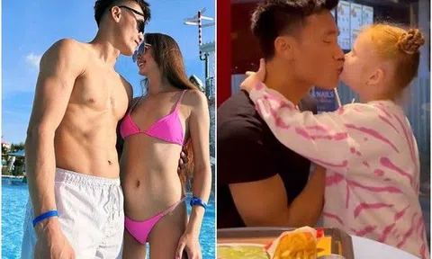 Em vợ Tây xinh xắn, Bùi Tiến Dũng hết lòng cưng chiều chẳng khác nào bố bỉm 2 con