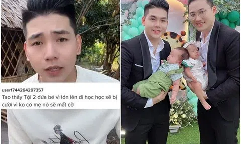 Con bị mỉa mai "không có mẹ", cặp đồng tính Thanh Đoàn - Hà Trí Quang đáp thâm thúy mà sâu cay
