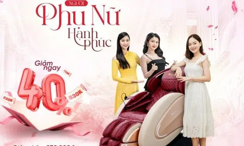 Ghế massage Toshiko - Quà 8/3 dành tặng những người phụ nữ hạnh phúc