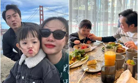 Mới đưa con gái sang Mỹ 3 tuần, đến cả trường mẫu giáo, Cường Đôla đã đặt vé máy bay đưa Suchin về Việt Nam