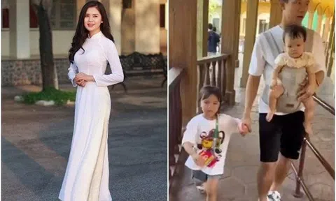 Mất 2 năm mới cưa đổ Hoa khôi Nghệ An, Quế Ngọc Hải giờ đi du lịch bận hơn lúc thi đấu vì cảnh một nách 2 con