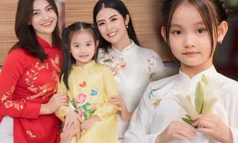 Mẹ đơn thân Hồng Quế gửi gắm ước mơ Hoa hậu cho con, cô bé 7 tuổi tóc dài thướt tha, được dự đoán cao 1m75