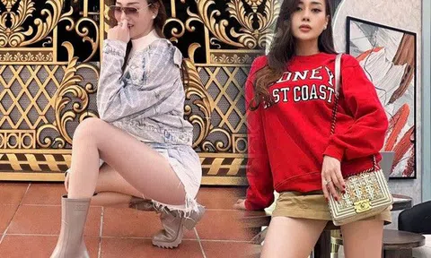 Phương Oanh lên công ty riêng làm tổng tài, diện váy "khiêm tốn vải", khoe cặp chân búp bê đẹp nhất nhì vịnh Bắc Bộ