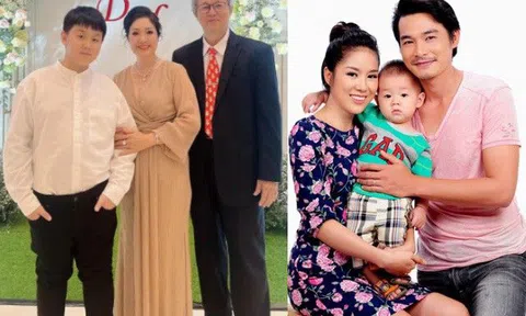 Con trai Lê Phương phát triển vượt trội ở tuổi 11, được khen càng ngày càng giống bố dượng Trung Kiên