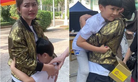 Con trai của "Kiều nữ" Ngọc Lan bất ngờ xuất hiện ở hậu trường, có trí nhớ tốt nên mẹ không dám làm điều này