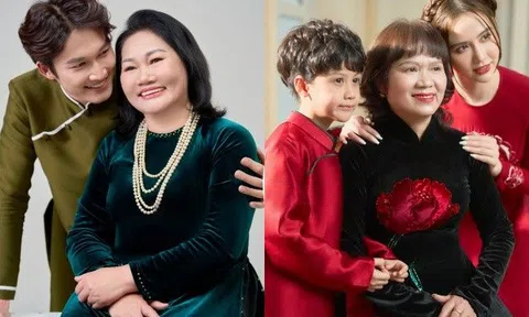 Đình Tú, Huyền Lizzie, MC Mai Ngọc hạnh phúc chụp ảnh cùng mẹ nhân ngày 8/3