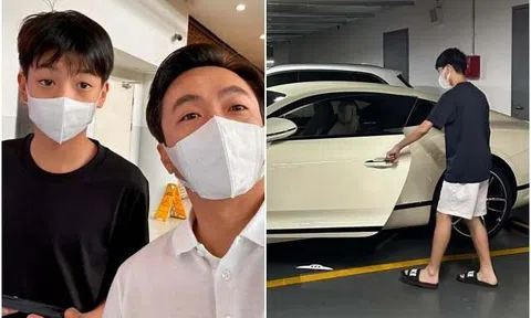 Subeo lớn phổng ở tuổi 13, Cường Đôla sắp nhờ con làm tài xế, có một loạt siêu xe chờ cậu bé trưởng thành