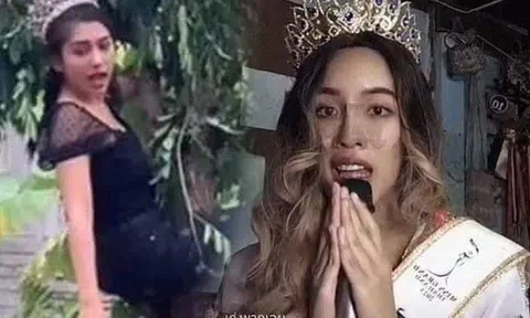 Khi Hoa hậu livestream bán hàng, cô tô vẽ lố "tự hủy" nhan sắc, cô đội vương miện trèo cây khó coi