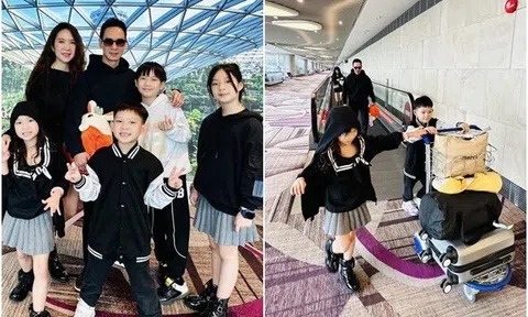 Kiếm 100 tỷ/phim, Lý Hải Minh Hà cho 4 con du lịch nước ngoài sang chảnh sau nhiều năm chỉ về quê cuốc đất, trồng cây