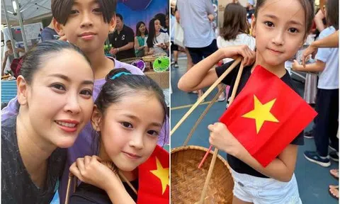 Là phu nhân nhà 400 tỷ, Hoa hậu Hà Kiều Anh cùng 2 con gánh bánh tráng trộn bán dạo